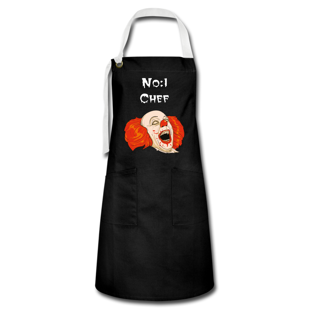 Halloween Chef's Apron - black/white