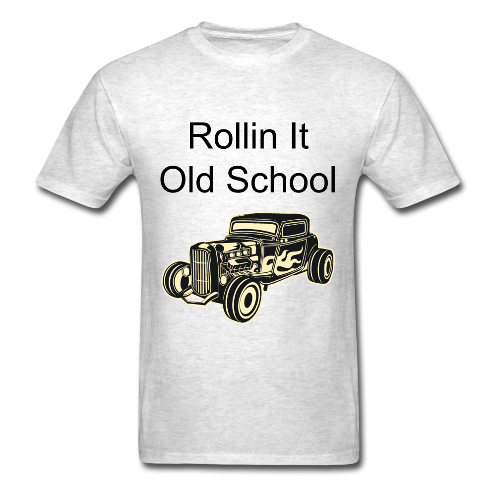 Rollin It Old School - light heather gray